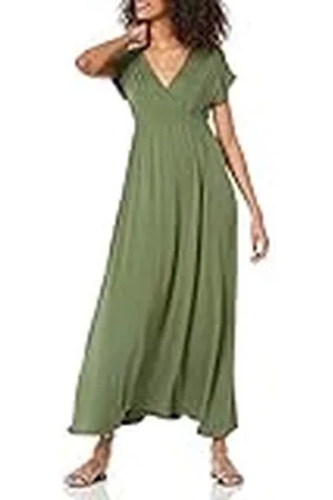 Amazon Vestido Entallado Largo (Talla Grande Disponible) Mujer, , XS