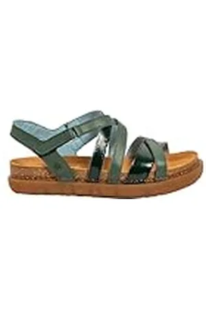 Art 1714 Rhodes, Sandalias Planas Mujer, Foliage-Jungle, 37 EU