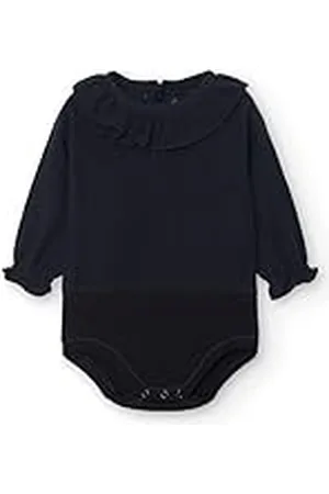 BABIDU Body Bebé Manga Larga Algodón 100%, Body Bebé Recien Nacido Tejido Bambula Con Cuello Volante Suave Transpirable y Hipoalergénico Piel Sensible, Ropa Bebé Niño y Niña Unisex, Básicos Invierno