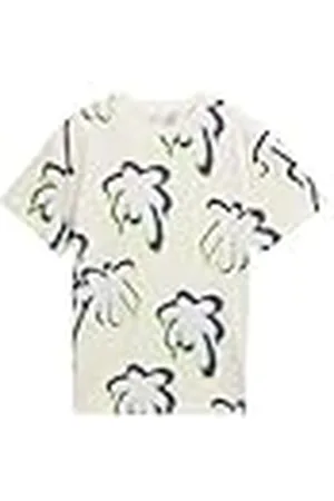 TOM TAILOR 1046385 Camiseta, 37786-Diseño de árbol de Palma pulverizado, 164 para Niños