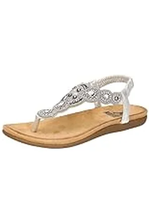 2Go 8018-829, Sandalias Planas Mujer, Plata, 36 EU