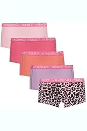 Vingino Girls-boxer-5pack Calzoncillo, Rosa, S para Niñas