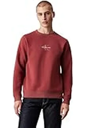 Calvin Klein Jeans Hombres MONOLOGO CREW NECK J30J325630, Purple (Apple Butter), M
