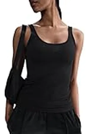 Nike Sportswear Chill Knit FZ1457-011 - Camiseta sin Mangas para Mujer, Talla M, Color