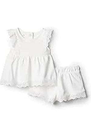 Amazon X Sofia Grainge Conjunto de Pantalones Cortos y Top con Bordados Niña, , 4 años