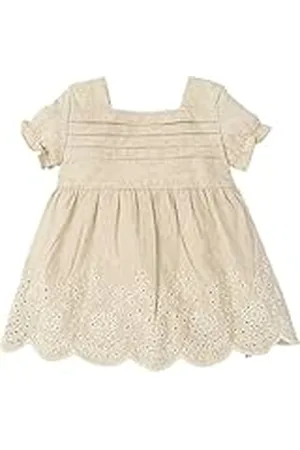 BABIDU Vestido Bebé Niña Verano Algodón 100% con Volantes, Tirantes o Mangas, Cuello Decorativo, Estampados Florales o Plumetti, Diseño Suave, Fresco y Cómodo para Ceremonias, Eventos o Uso Diario