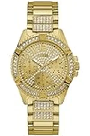 Guess Reloj Analógico para Mujer de Cuarzo con Correa en Acero Inoxidable W1156L2