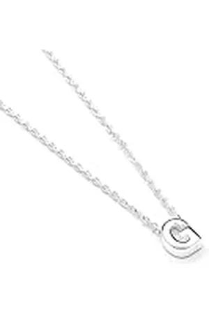 Luxenter Collar Alphabet acabado plata - Letra G