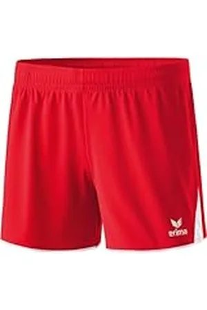 Erima Classic 5 Cubos Pantalón Corto, Mujer, Rojo/Blanco, 48