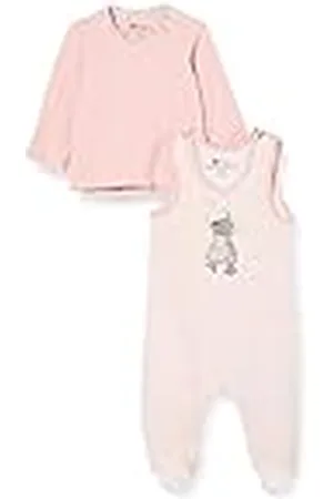 Sterntaler Strampler-Set Nicki Mabel Conjunto de Pijama, Rosa Mel, 62 para Bebés