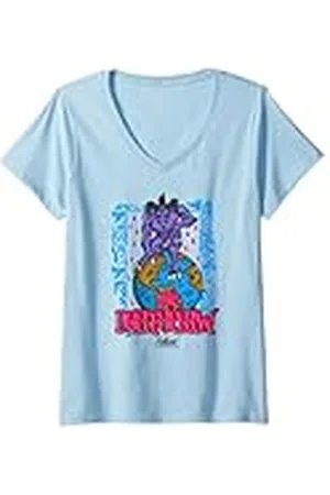 Fallout Mujer Video Game The Deathclaw Globe Illustration Camiseta Cuello V
