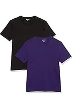 Amazon Camisetas de manga corta con cuello de pico y corte ajustado Hombre, Pack de 2, , M