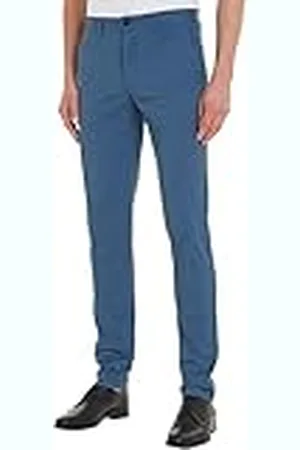 Tommy Hilfiger Men Trousers Cotton Chino, Blue (Blue Coast), 38W / 34L