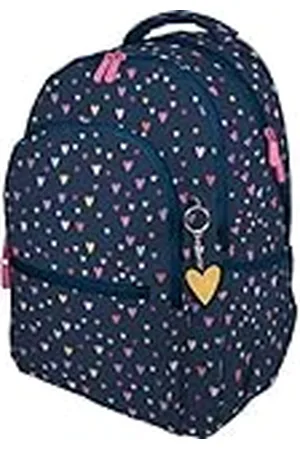 Grafoplas Mochila Escolar Tres Compartimentos, 33x46x22,5cm, 30 Litros, Zona Acolchada para Portátil, Modelo Roomy, Diseño Hearts, Bits & Bobs Pop Up Design, Perfecta para Material Escolar