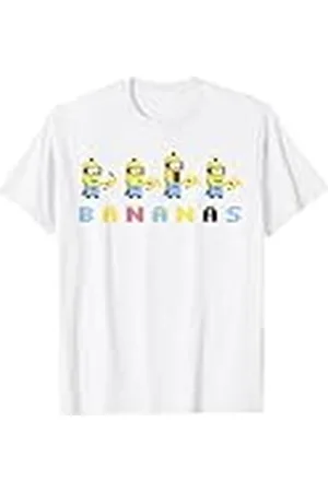 Minions Foto grupal de Minions Bananas Pixel Camiseta