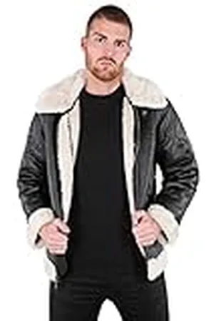 Alpha Industries B3 FL Chaqueta, Negro (Black-03), L para Hombre