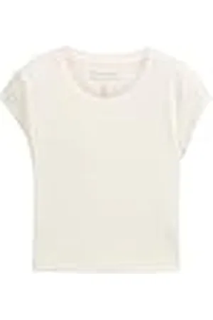 TOM TAILOR 1046365 Camiseta, 12906-Lana de Color Blanco, 164 para Niñas