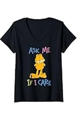 Garfield Mujer Garfiled - Pregúntame si me importa Camiseta Cuello V