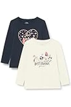 NAME IT NMFVIX 2P LS Top S1, Camisa Manga Larga Niñas, /Pack:Jet Stream
