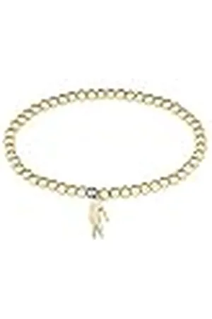 Lacoste Pulsera de Cuentas para Mujer Colección ORBE en Oro Amarillo con un Charm en forma de Cocodrilo - 2040334