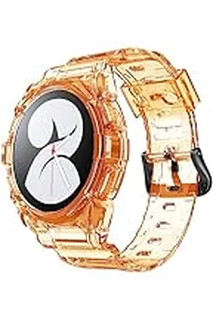 System-S Funda y correa para reloj inteligente Samsung Galaxy Watch 5 4 (40 mm), color naranja, , Eine Grösse, Clásico