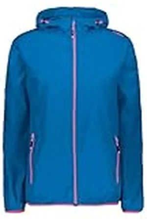CMP Chaqueta de lluvia para mujer con capucha fija Chaqueta de lluvia para mujer