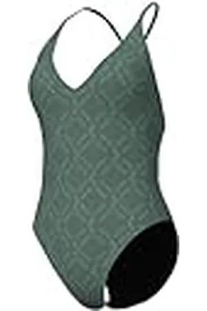 Arena Losange Graphic Bañador Mujer, Traje de Baño en Tejido Elástico Reciclado de Secado Rápido, Bañador para Playa y Piscina con Tejido Forrado y Copas Extraíbles