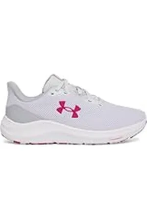 Under Armour UA W Charged Pursuit 4, Zapatillas para Correr Mujer, Distant Gray/Mod Gray/Shaded Fuchsia, 42.5 EU