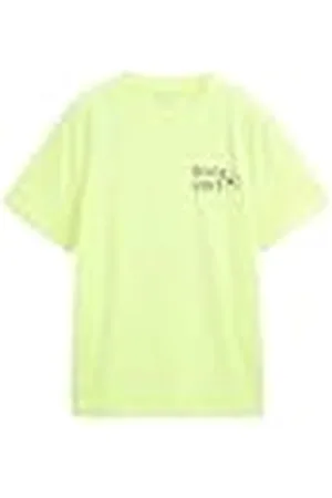 TOM TAILOR 1046357 Camiseta, 35519-Greenish Neon Yellow, 140 para Niños