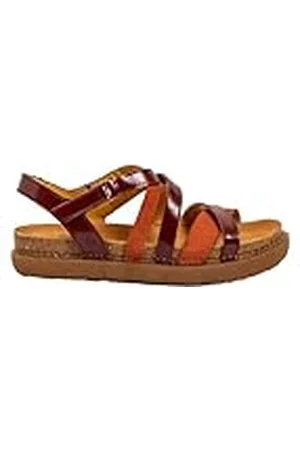 Art 1714 Rhodes, Sandalias Planas Mujer, Burdeos-D.Orange, 39 EU