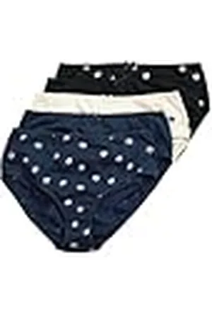 Ulla Popken Midislips, 5er-Pack, Blumen/Einfarbig 5 Calzoncillos Midi Flores, , 66-68 Mujeres