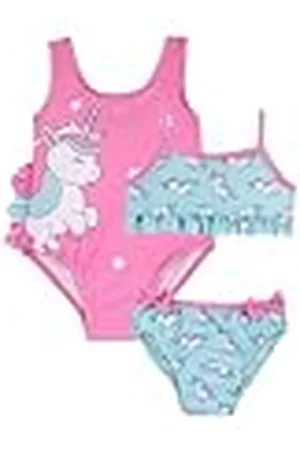 chicco Bañador Bebé Niña, Set de 2 Bañadores con Diseño de Unicornio, Bañador Entero y Bikini dos Piezas, Cómodos y Versátiles, Ideales para el Mar o la Piscina, Ropa de Niña, Diseñado en Italia
