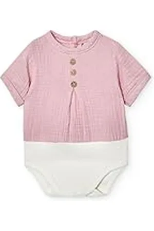 BABIDU Body Bebé Manga Corta Algodón 100%, Body Bebé Recien Nacido Tejido Bambula Suave Transpirable y Hipoalergénico Piel Sensible, Cierre con Botones, Ropa Bebé Niño y Niña Unisex, Básicos Verano