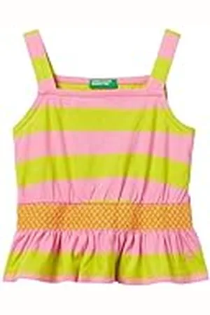 Benetton Tanque 3n9lgh00w Camiseta, , 18 Meses para Niñas