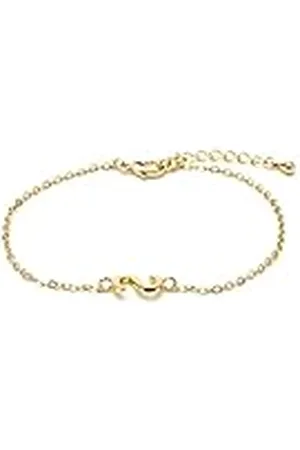 Luxenter Pulsera Alphabet acabado oro 18k - Letra S