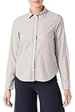 GANT Camisa a Rayas de Popelina Reg Blusas, , 38 para Mujer