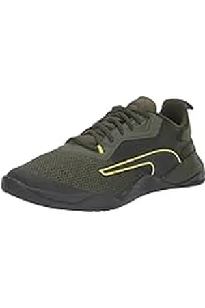 PUMA Fusible 2.0, Zapatillas Hombre, Myrtle Negro Amarillo Burst, 45 EU