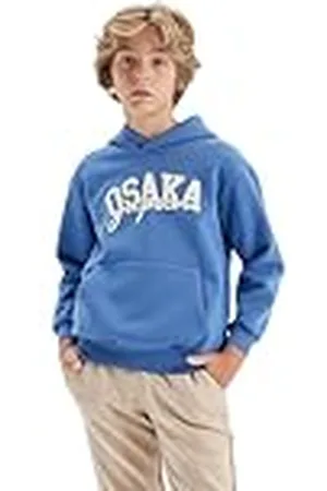 DeFacto Knitted Regular Fit Hooded Long Sleeve Sweat Shirt C9787a13 Sudadera con Capucha, , 9-10 años para Niños
