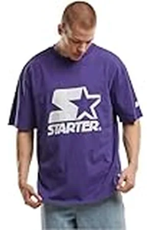 STARTER BLACK LABEL St402-starter Logo Oversize Acid tee Camiseta, Morado, XL Hombres