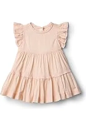 Amazon X Sofia Grainge Vestido de algodón con Encaje y Volantes Bebé Niña, , 18 Meses