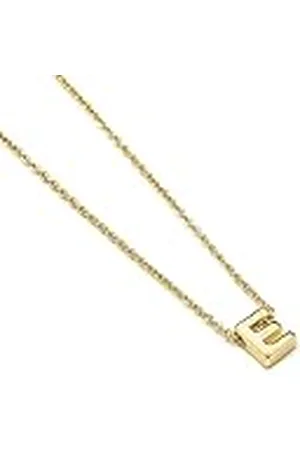 Luxenter Collar Alphabet acabado oro 18k - Letra E