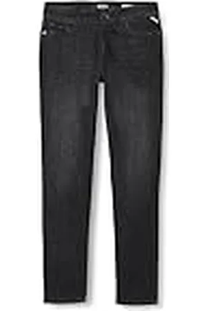 Replay Vaqueros de mujer Luzien skinny fit con power stretch, negro , 24W / 32L