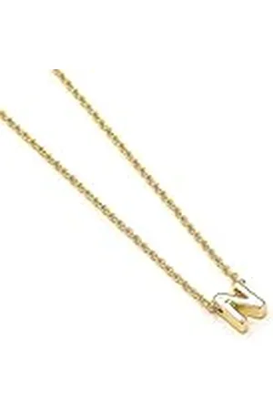 Luxenter Collar Alphabet acabado oro 18k - Letra N