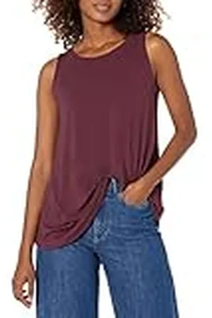 Amazon Camiseta de Tirantes con Vuelo (Disponible en Tallas Grandes) Mujer, , S
