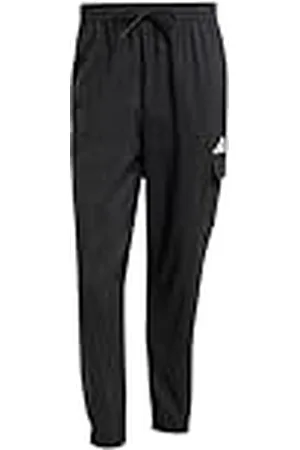adidas Hombre Essentials Small Logo CARGP Pant, Black/White, XL