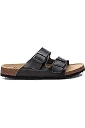 Refresh Sandalia Hombre Negro - Calzado Cómodo y Versátil - Moda casual - Modelo 17196301 (Talla 42)