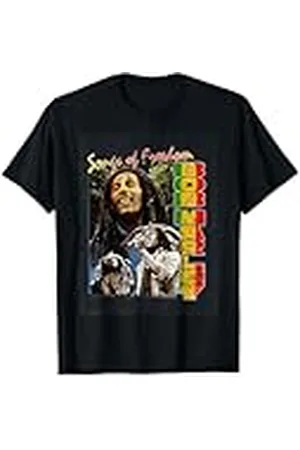 Bob Marley Freedom Vintage Reggae Música de Rock Off Camiseta