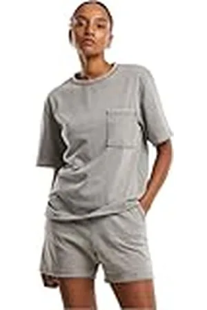 Urban classics Tb7465-ladies Washed Jersey Boxy Shirt Camiseta, , XS Mujeres