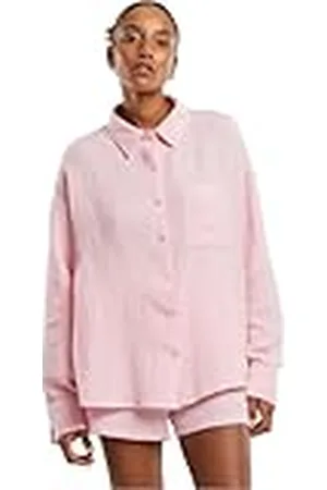 Urban classics Tb7476-ladies Oversized Musselin Blouse, , XS Mujeres