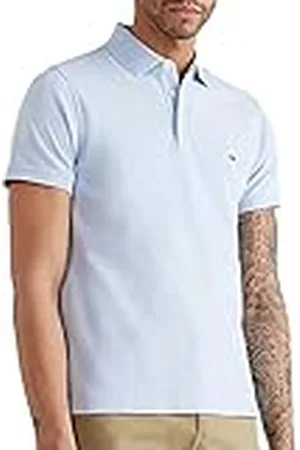 Tommy Hilfiger Polo de manga corta Hombre 1985 Slim Fit, Azul (Breezy Blue), M